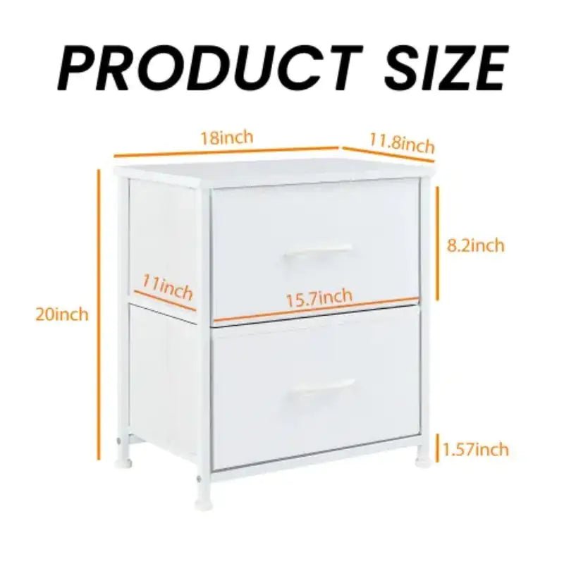 Living Room Cabinet Layers Set Of 2 Fabric Drawers Beside Nightstand Table - Osacean Sky Logistics