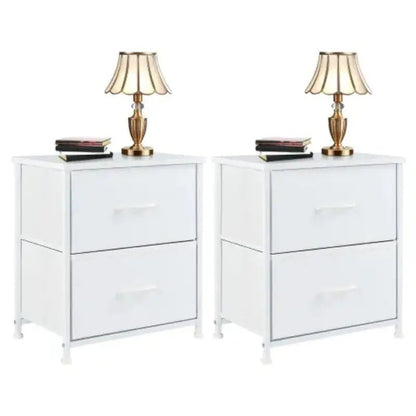 Living Room Cabinet Layers Set Of 2 Fabric Drawers Beside Nightstand Table - Osacean Sky Logistics