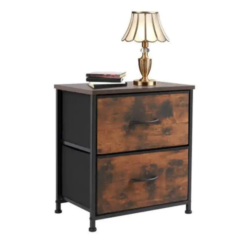Living Room Cabinet Layers Set Of 2 Fabric Drawers Beside Nightstand Table - Osacean Sky Logistics