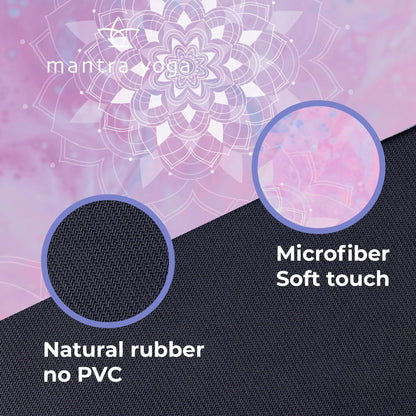 Mantra Yoga 1.5mm with Knee Pad Bag 72x24 inch 2,6 lbs Foldable Fitness Exercise Mat with Bag Lightweight, Compact & Eco Friendly Non Slip & Washable For All Types of Yoga - Osacean Sky Logistics