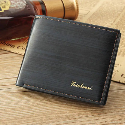 Men's Bifold Leather Credit ID Card Holder Wallet Billfold Purse Clutch Billfold - Osacean Sky Logistics