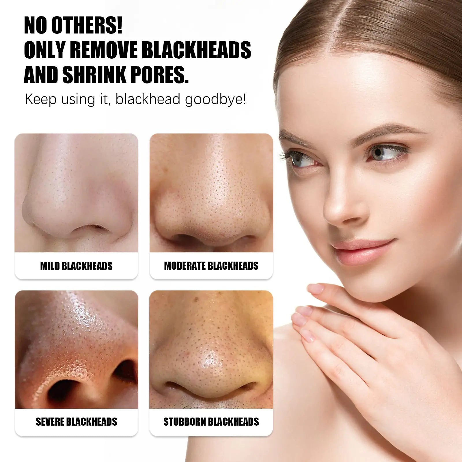 OUHOE Blackhead Peeling Nose Mask Deep Cleansing, Blackhead Acne, Pore Tightening, Strawberry Nose Mask - Osacean Sky Logistics