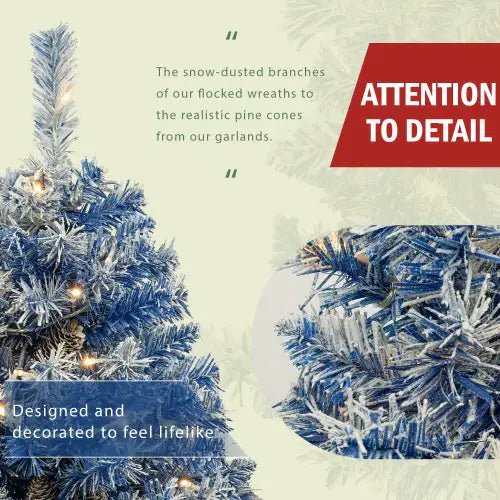 Pre - lit Christmas Tree Artificial Christmas 4 - piece Set - Osacean Sky Logistics