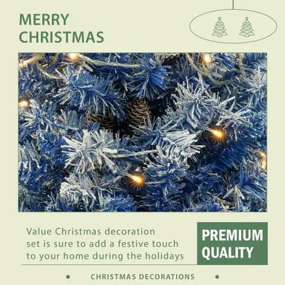 Pre - lit Christmas Tree Artificial Christmas 4 - piece Set - Osacean Sky Logistics
