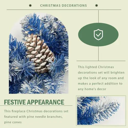 Pre - lit Christmas Tree Artificial Christmas 4 - piece Set - Osacean Sky Logistics