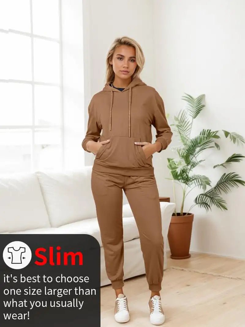 RED Marine Womens Hoody Sets - Comfort Bridal Womenswear Basic Clothing Overalls Suits Fashion Long Sleeve - Osacean Sky Logistics