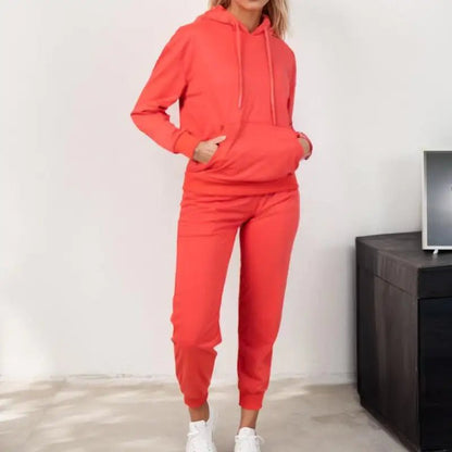 RED Marine Womens Hoody Sets - Comfort Bridal Womenswear Basic Clothing Overalls Suits Fashion Long Sleeve - Osacean Sky Logistics