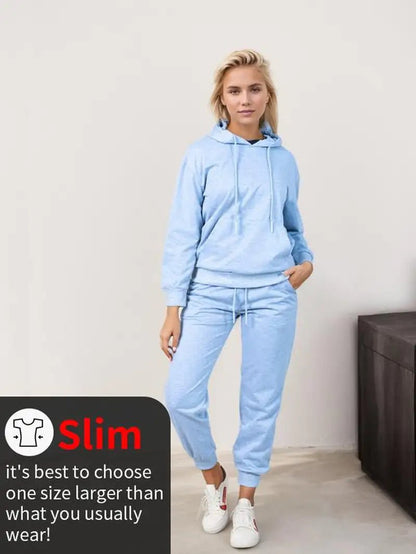 RED Marine Womens Hoody Sets - Comfort Bridal Womenswear Basic Clothing Overalls Suits Fashion Long Sleeve - Osacean Sky Logistics