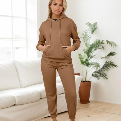 RED Marine Womens Hoody Sets - Comfort Bridal Womenswear Basic Clothing Overalls Suits Fashion Long Sleeve - Osacean Sky Logistics