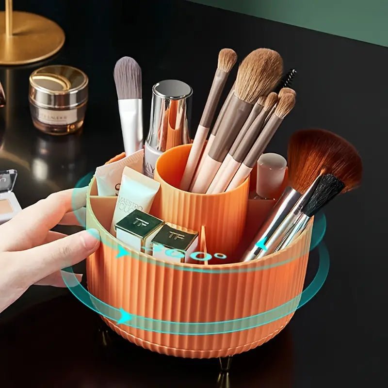 Rotating Makeup Brush Storage Tube for Dressing Table - Osacean Sky Logistics