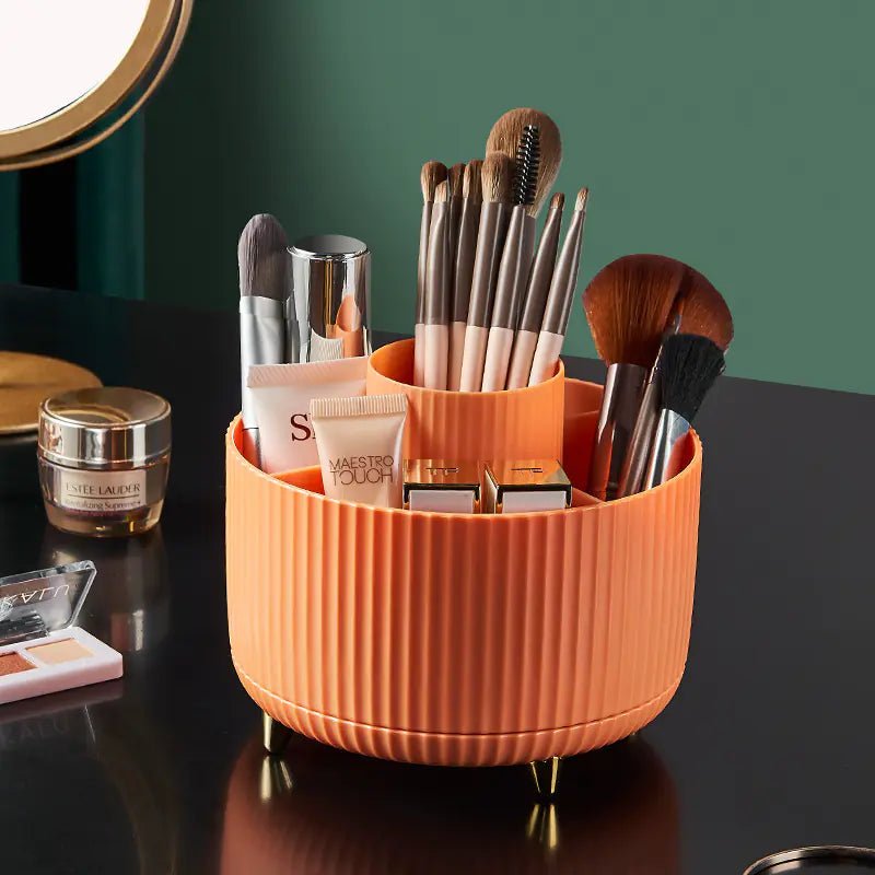 Rotating Makeup Brush Storage Tube for Dressing Table - Osacean Sky Logistics