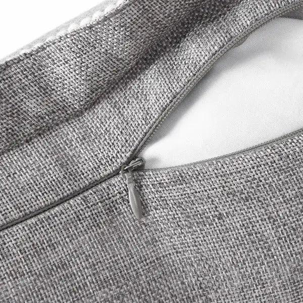 Set Of 2 Throw Pillow Covers Vintage Linen Trimmed Cushion Covers - Osacean Sky Logistics