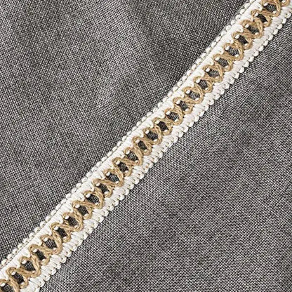 Set Of 2 Throw Pillow Covers Vintage Linen Trimmed Cushion Covers - Osacean Sky Logistics