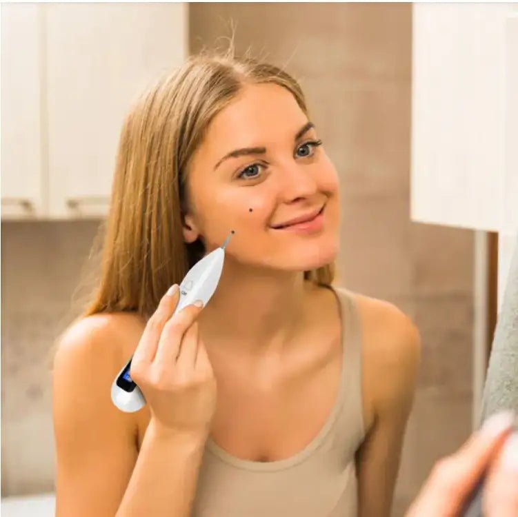 Skin Tag Repair Kit Portable Beauty Equipment Multi - Level With Home Usage USB Charging LCD Level Adjustable 6 Replaceable Needles - Osacean Sky Logistics