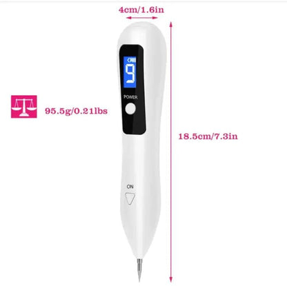 Skin Tag Repair Kit Portable Beauty Equipment Multi - Level With Home Usage USB Charging LCD Level Adjustable 6 Replaceable Needles - Osacean Sky Logistics