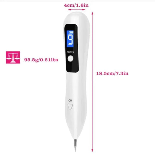 Skin Tag Repair Kit Portable Beauty Equipment Multi - Level With Home Usage USB Charging LCD Level Adjustable 6 Replaceable Needles - Osacean Sky Logistics