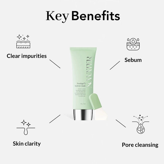 Tea Tree Wrapping Mask Skin Soothing care Acne prone Skin 2.4 Oz Teatree & 6 Tropical Fruit Extracts Calming Peel Off Mask Korean Skincare for Face - Osacean Sky Logistics