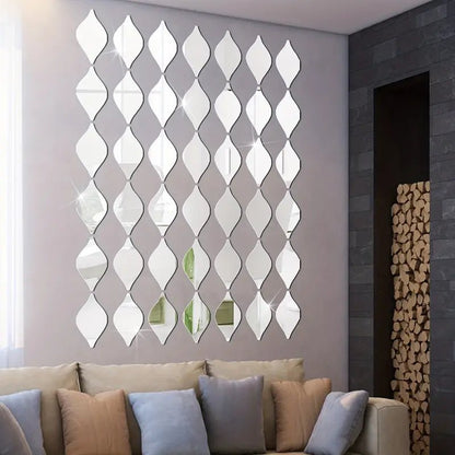 Water Drop Mirror Stickers - Osacean Sky Logistics