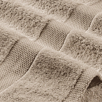 White Classic Taupe Washcloths Set 12 Pack for Body and Face Towel 12x12 Inch Cotton Wash Cloths Bulk Spa Fingertip Wash Clothes Soft Absorbent Gym Towels - Osacean Sky Logistics