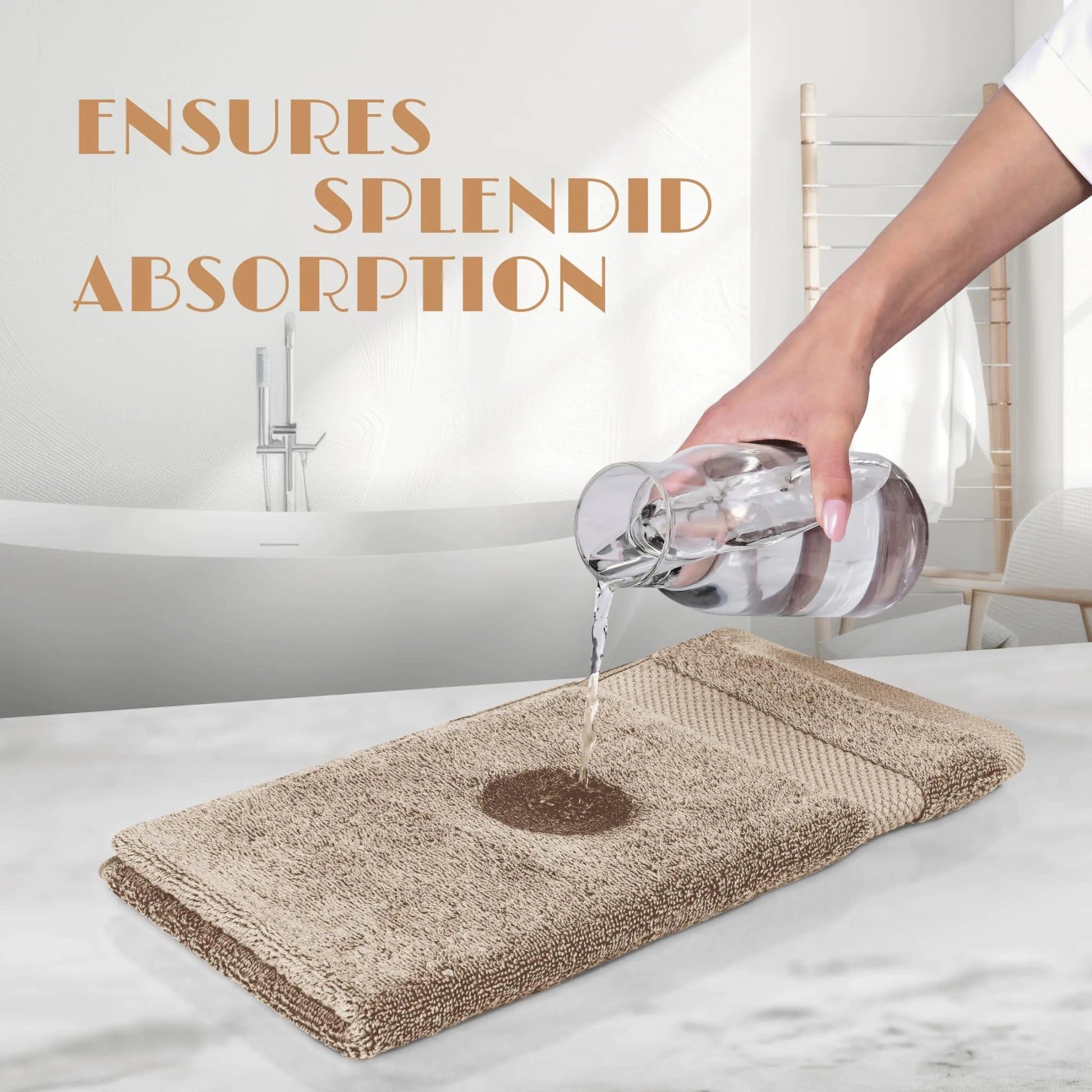 White Classic Taupe Washcloths Set 12 Pack for Body and Face Towel 12x12 Inch Cotton Wash Cloths Bulk Spa Fingertip Wash Clothes Soft Absorbent Gym Towels - Osacean Sky Logistics