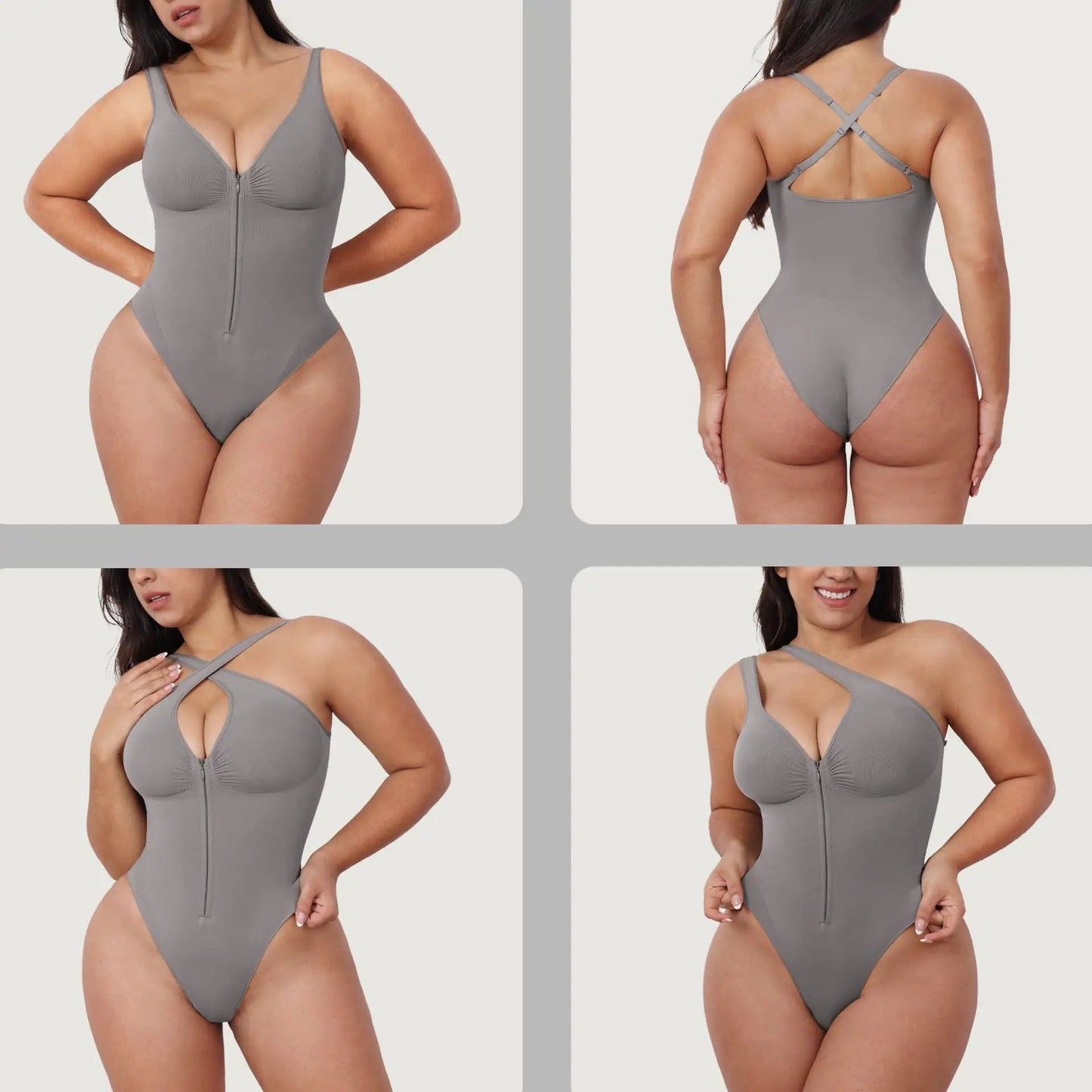 Women's Slimming Underwear Bodysuit Corset Body Shaper Waist Shaper Shapewear Woman Post - Surgical Slimming Zip Jumpsuit - Osacean Sky Logistics