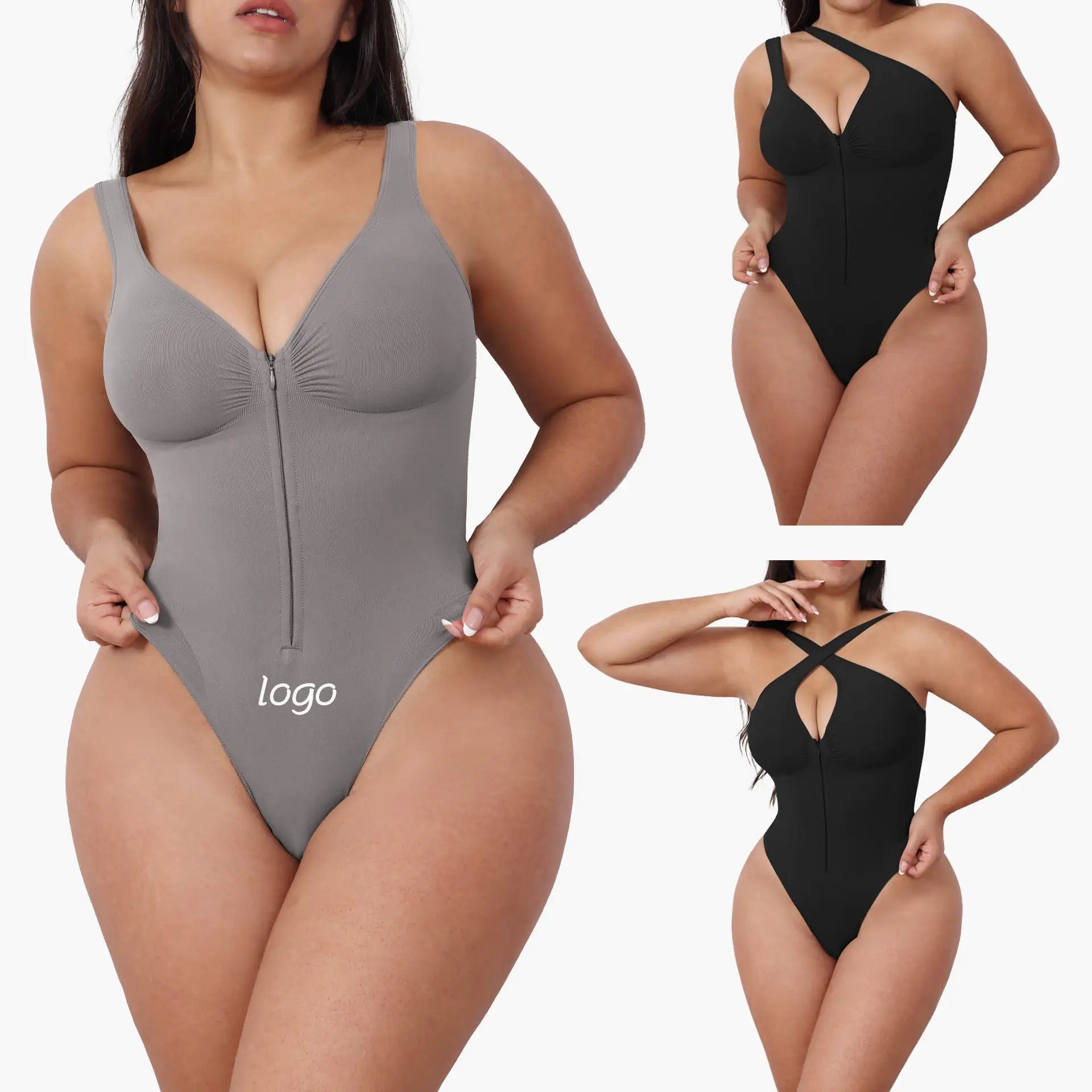 Women's Slimming Underwear Bodysuit Corset Body Shaper Waist Shaper Shapewear Woman Post - Surgical Slimming Zip Jumpsuit - Osacean Sky Logistics